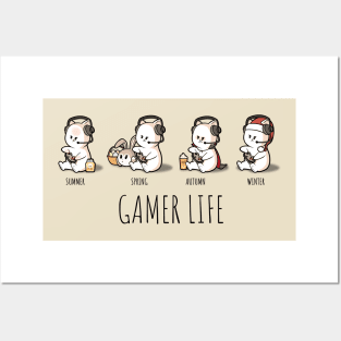 Gamer Life Funny Video Gamer Posters and Art